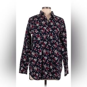 Lands' End Black and Red Tunic Top